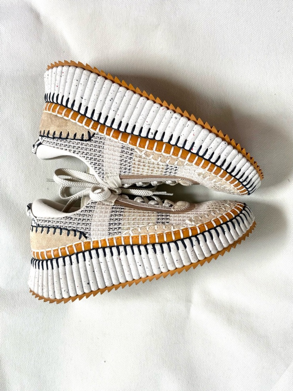 Chloe Nama Sneaker in Biscotti Beige size 36 - Picture 3 of 11